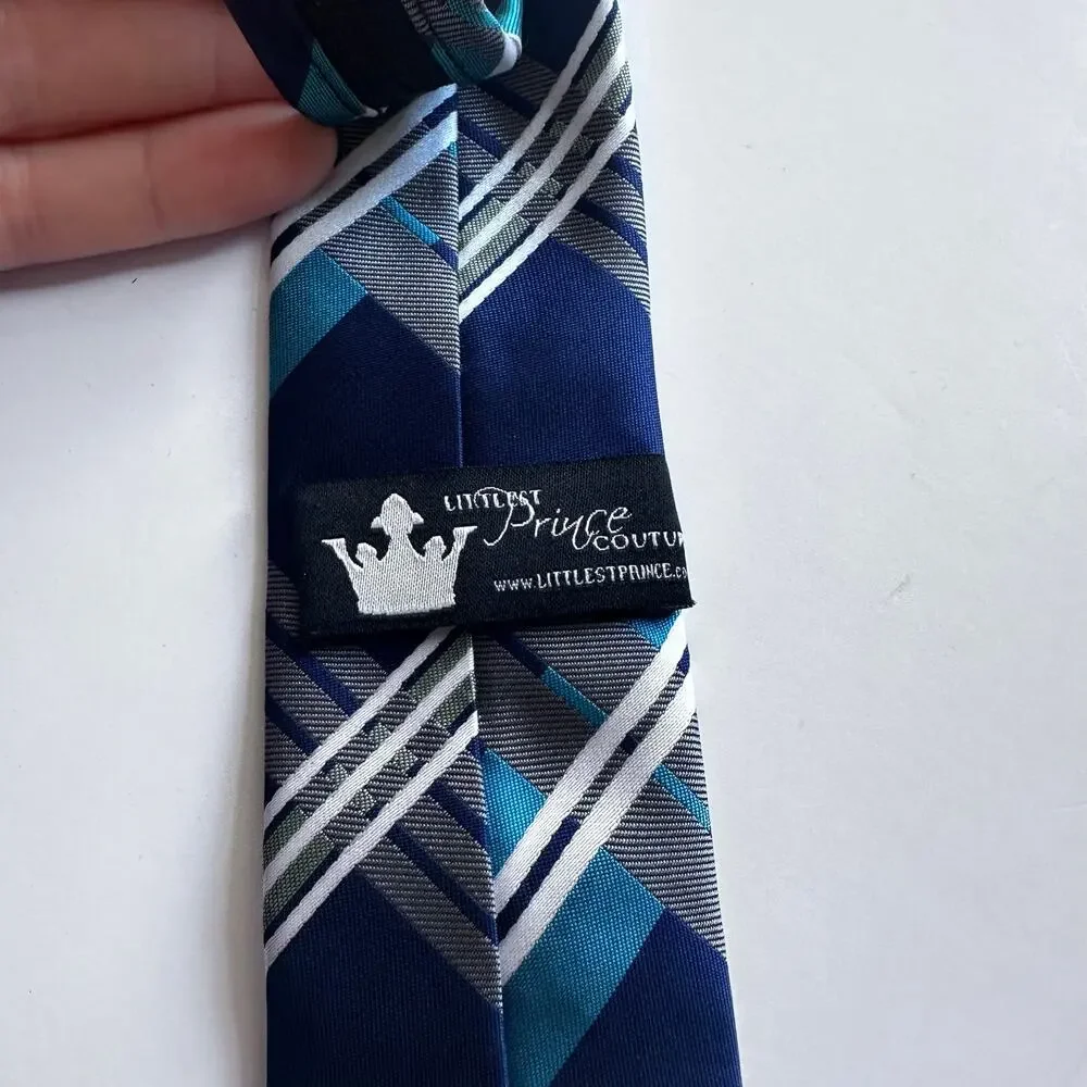 Littlest Prince Boys 2-5 Yr Plaid Tie Necktie